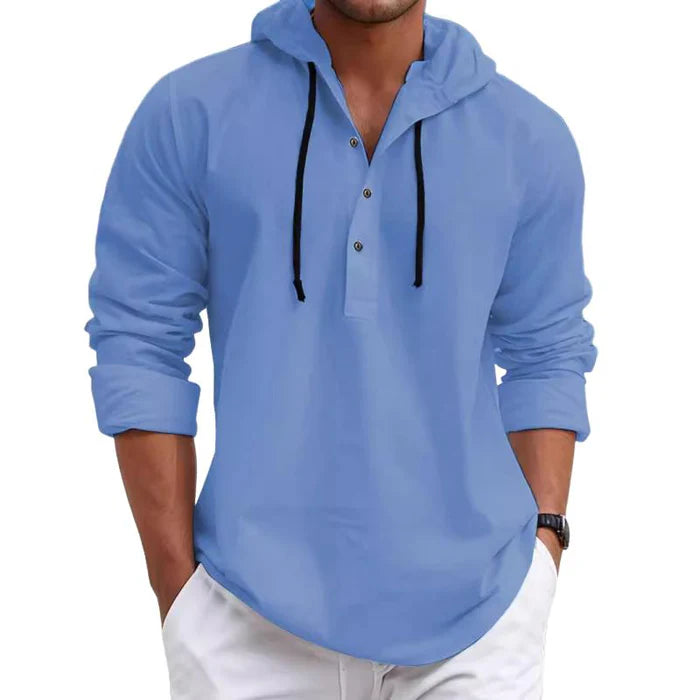 Loose Hooded Shirt